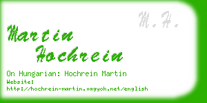 martin hochrein business card